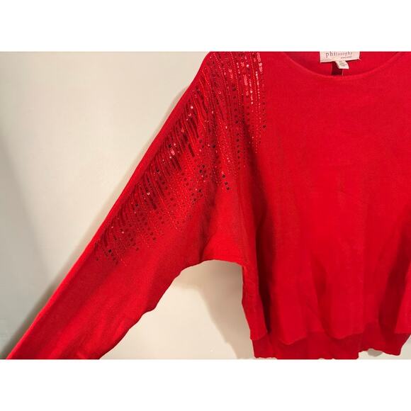 Philosophy Goji Berry Crew Neck Pullover Long Sleeve Sweater Size Small NWT - Picture 4 of 8